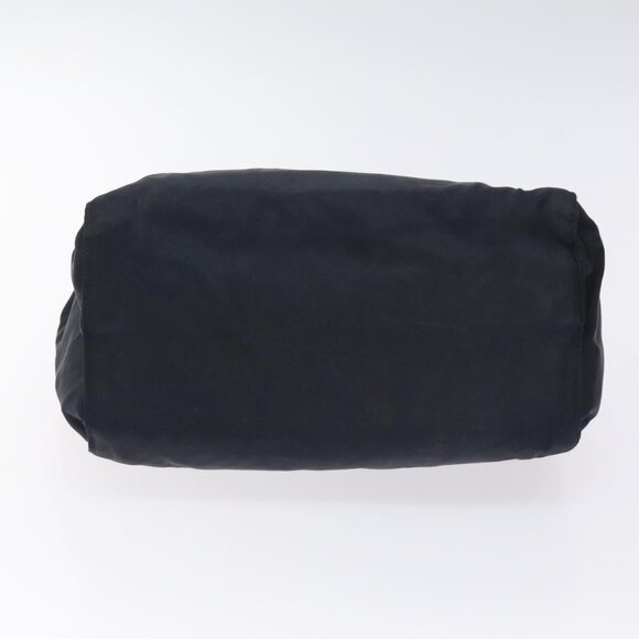 PRADA Hand Bag Nylon Black Gold Auth 127868 - Picture 6 of 16